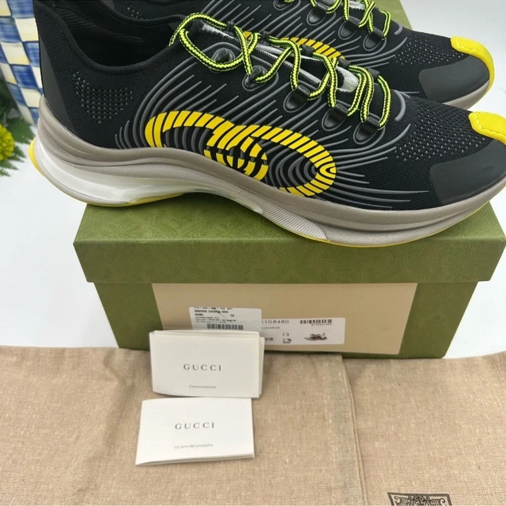 Men’s Gucci interlocking G run low top sneaker size 13 made in Italy